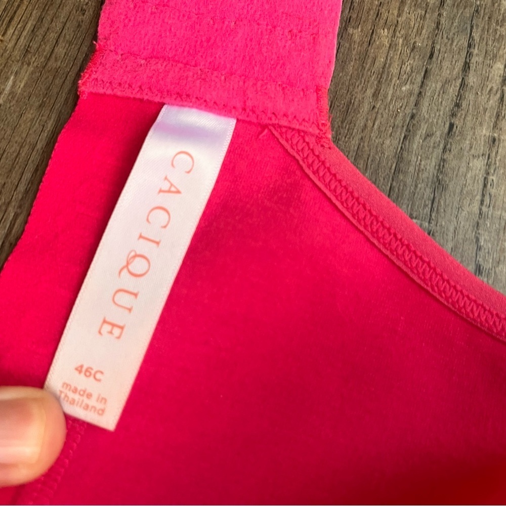 Cacique Vibrant Pink Lace Bra - Picture 4 of 6